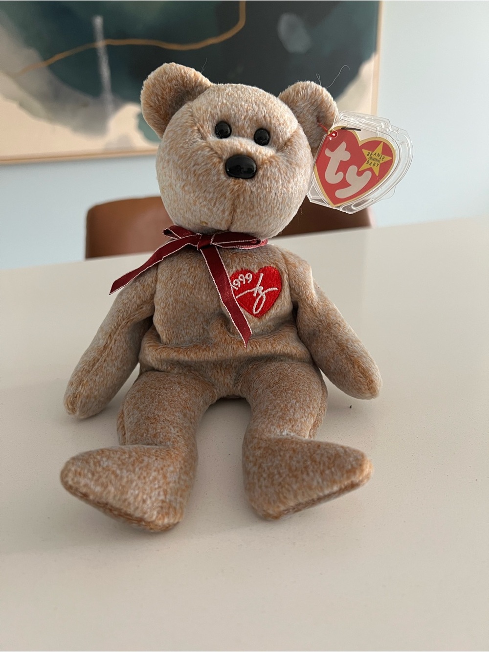 Ty Beanie Baby Plush Bear - “1999 Signature Bear”